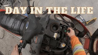 Day In The Life Of A Small Engine Mechanic [upl. by Gnehp987]