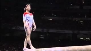 Lavinia Milosovici  Atlanta 1996 Olympics  Team Final  Beam [upl. by Con]