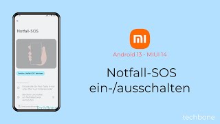 NotfallSOS einschalten oder ausschalten  Xiaomi Android 13  MIUI 14 [upl. by Roger]