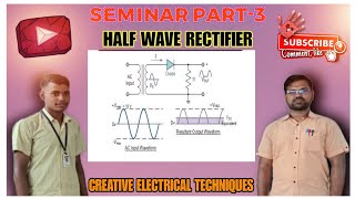 Detailed explanation of Half wave rectifier Output waveform in CRO Subscribe channel 👈 [upl. by Burrill]