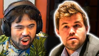 Magnus Carlsen plays the Bongcloud vs Hikaru [upl. by Julian]