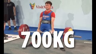 YiChun Lin TPE 1st Place 700kg Total  59kg Class  IPF Eq Worlds 2024 [upl. by Izy769]