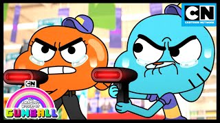 Pojedynek w supermarkecie Gumballa i Darwina  Gumball  Szkolenie  Cartoon Network [upl. by Herm]