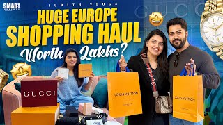 మా Huge Europe Shopping Haul🛍️Worth Lakhs🤑Most Expensive Haul in my LifeLVGucciDior amp More [upl. by Atikkin]