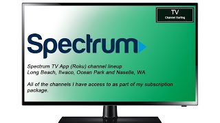 TV Guide Surfing Spectrum TV Roku App Long Beach WA September 2023 [upl. by Thirzia903]