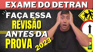 20 QUESTÕES ATUAIS COMENTADAS DO EXAME TEÓRICO PROVA SIMULADA DETRAN 2023  Revisão das matérias [upl. by Ardnuaek665]