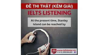 At the present time Stanley Island can be reached by IELTS LISTENING Vol 5 Test 3 Section 2 [upl. by Pazice]