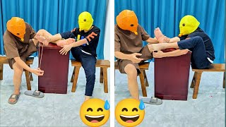 Extreme Rubber Band Foot Challenge  Part 2 challenge fungame [upl. by Harmonie33]