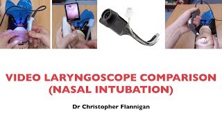 Video Laryngoscope Comparison Nasal Intubation [upl. by Yeneffit]