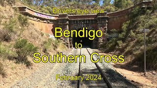 Drivers eye view Bendigo to Southern Cross VL Feb 2024 [upl. by Nylekcaj]