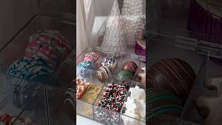 Hot cocoa bar 🎀 christmas hotcocoabar hotchocolate asmr asmrvideo [upl. by Axia]