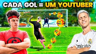 A CADA GOL DESBLOQUEIA A LETRA DO NOME DE UM YOUTUBER [upl. by Amron]