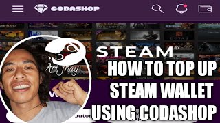 HOW TO TOP UP STEAM WALLET USING CODASHOP  Art Jhay [upl. by Joub]