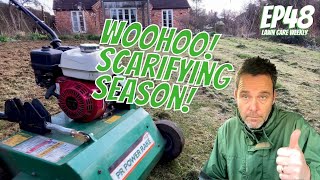 Episode 48  Lawn Care In March Scarifying Season [upl. by Eel]