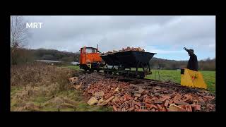 Building the new field railway at Apedale [upl. by Eillah451]