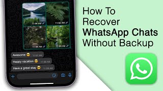 How to Recover Deleted WhatsApp Messages on iPhone No Backup [upl. by Sanfo]