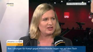 SPDParteitag Eva Quadbeck und Gordon Repinski im Interview am 12122015 [upl. by Dev660]