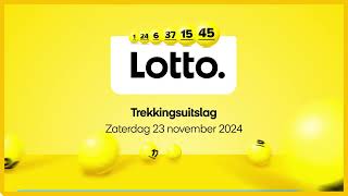 Lotto trekkingsuitslag 23 november 2024 [upl. by Suinuj43]