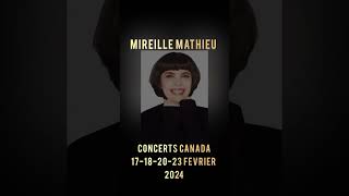 Mireille Mathieu concerts au Canada 2024 [upl. by Nnylrats]