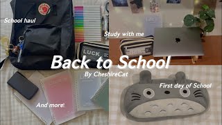 back to school vlog School haul first day of school studying with me and more [upl. by Osicran]