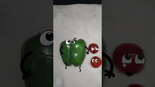 Bell Pepper has babies  Fruit Surgery shorts fruitsurgery greenpepper pepper 11 capsicum [upl. by Manning]