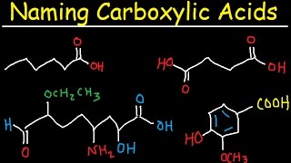 Naming Carboxylic Acids  IUPAC Nomenclature  Organic Chemistry [upl. by Ekle]