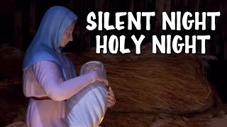 Silent Night Holy Night With Lyrics  Popular Christmas Carols For The Tiny Tots [upl. by Leoj428]