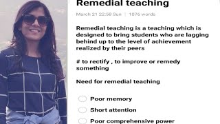 Remedial TeachingCTET REET UTET UPTET [upl. by Changaris]