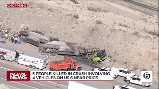 Five people killed in multicar crash on US 6 [upl. by Zoeller1]