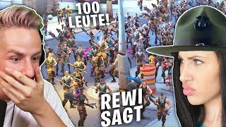 REKORD REWI sagt mit 100 FORTNITE Spielern [upl. by Rumney]