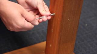 Balustrade Installation Instructions for Lag Swage Bottlescrew Timber Post System [upl. by Naugal950]