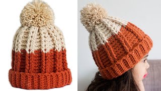 🌈Gorro a Crochet en PUNTO RELIEVE para Niños Niñas y Adultos😍 PASO A PASO [upl. by Nehtan]