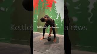 Kettlebell gorilla rows [upl. by Lezirg]