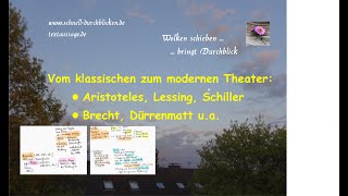 Vom klassischen zum modernen Theater Aristoteles Lessing Brecht Dürrenmatt ua [upl. by Nani]