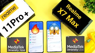 Realme 11 Pro vs Realme X7 Max Antutu Test 🔥🔥🔥 [upl. by Alyag]