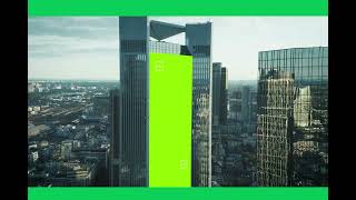 City Skyscraper Infographics chroma key green screen [upl. by Ailekahs598]