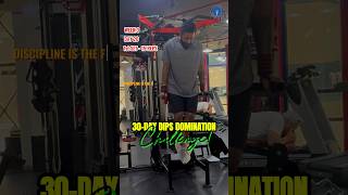 Day 20 of 30Day Dips Domination CHALLENGE fitness gymmotivation dips viral shorts [upl. by Eiznekcm]