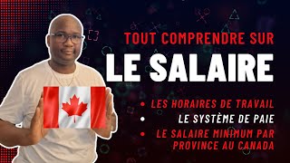 Le salaire au Canada [upl. by Trauner]