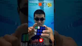 Rubiks Cube challenge under water [upl. by Nawak991]