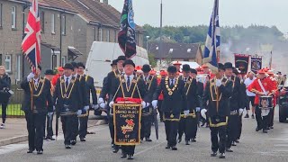 Netherton road flute band at Provincial Grand Black Chapter of Scotland annual parade Larkhall 2023 [upl. by Asille799]