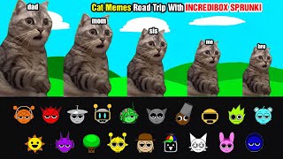 Cat Memes Family Road Trip With INCREDIBOX SPRUNKI [upl. by Anekahs608]