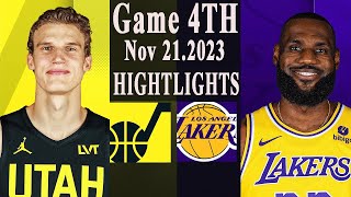 Lakers vs Jazz Game 4 TH Highlights  Nov 21 2023 │NBA Season [upl. by Kavanagh77]