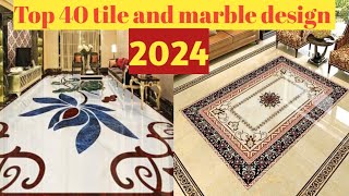 Top 40 tile and marble floor design 2024Modern tile design 2024tile youtube house home [upl. by Arhoz]