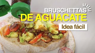 Bruschettas de aguacate con Vinagreta Balsámica [upl. by Sarchet288]