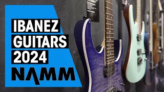 New Ibanez Guitars  NAMM 24 [upl. by Einohtna]