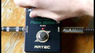 Artec Vintage Phase Shifter Effects Pedal ESVPH [upl. by Carolina]