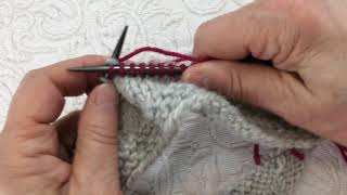 Twined Knitting The Knit Stitch [upl. by Annim]