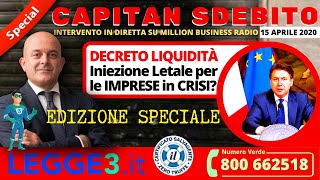 Decreto Liquidità COVID19 iniezione di liquidità o INIEZIONE LETALE PER LE IMPRESE IN CRISI [upl. by Cyprus]