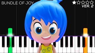 Inside Out  Bundle of Joy  EASY Piano Tutorial [upl. by Castillo111]