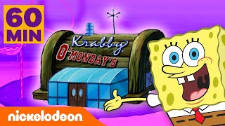 SpongeBob  Die Krosse Krabbe wird 1 ganze Stunde lang umgewandelt  Nickelodeon Deutschland [upl. by Dosia537]